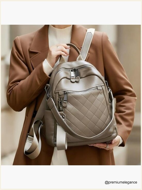 Genuine Leather Backpack Purse Women Convertible Shoulder Bag Travel main image 5